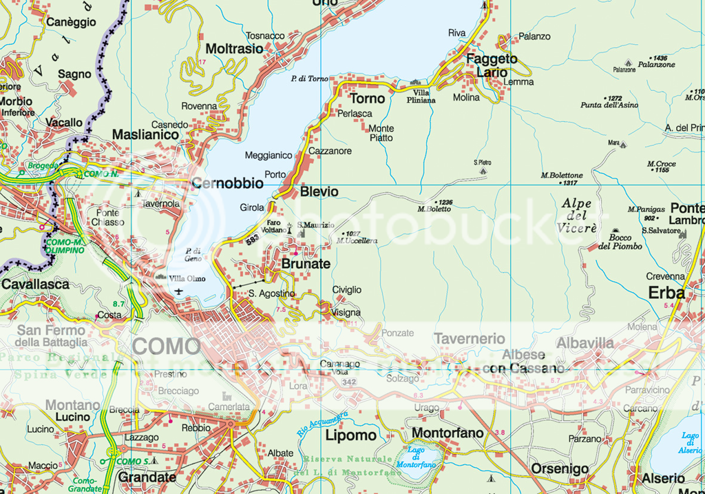 COMO PIANTA CITTÀ E PROVINCIA 19.000